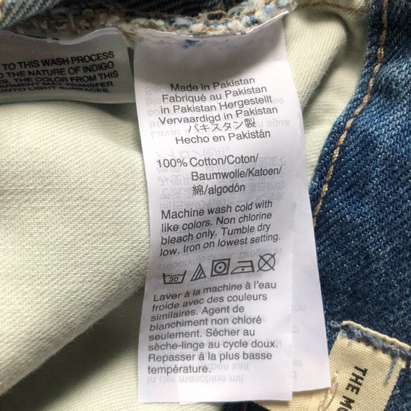 SZ 30 Madewell: MOM JEAN Ripped Edition Light Wash - Picture 9 of 9